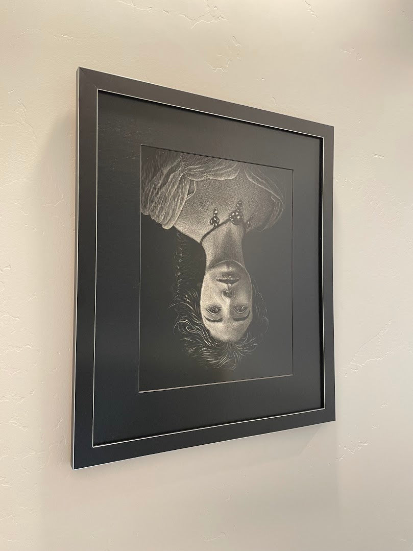 Maude Adams Scratchboard