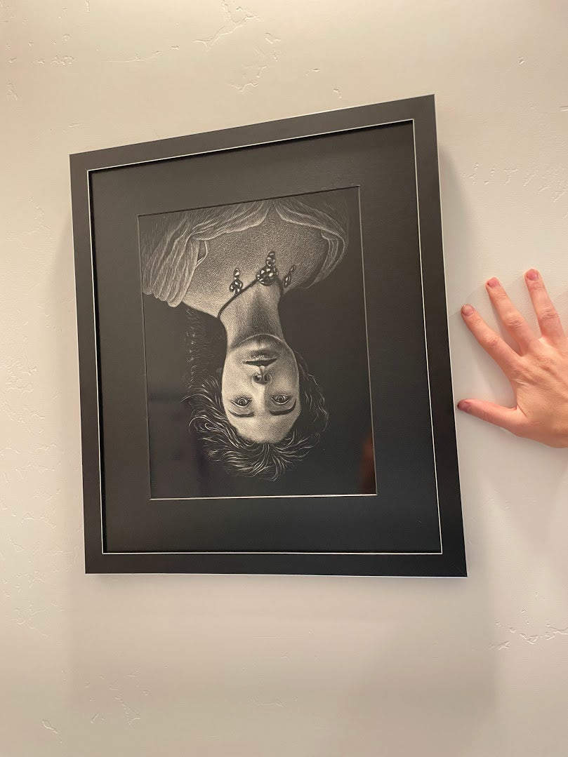 Maude Adams Scratchboard