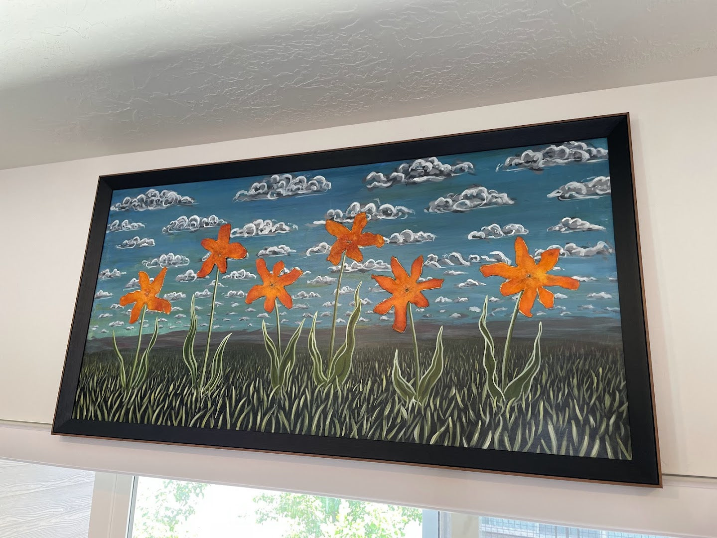 Six Orange Flowers
