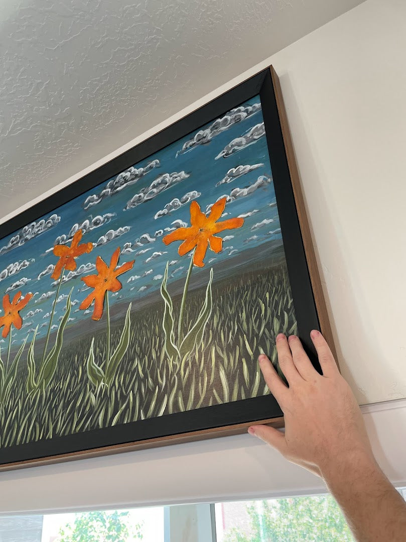 Six Orange Flowers