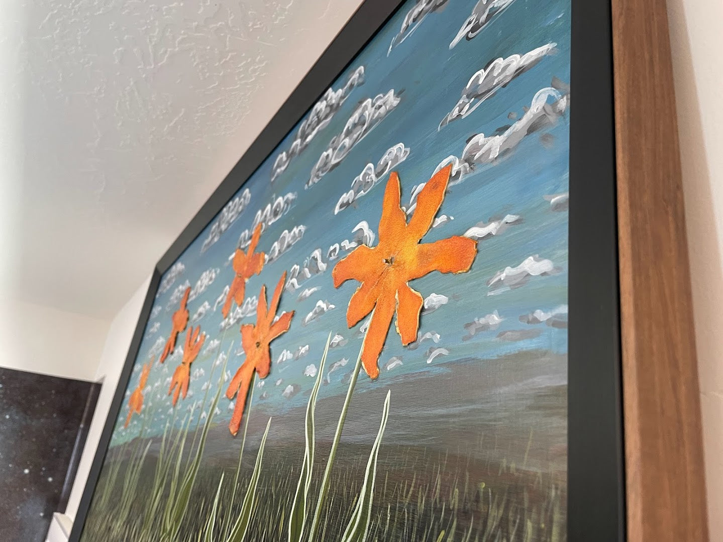 Six Orange Flowers
