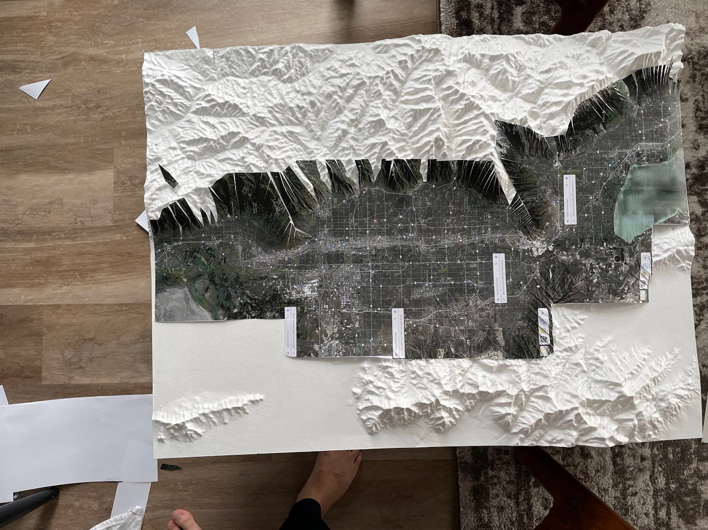 Salt Lake County Glow-in-the-Dark 3D Map