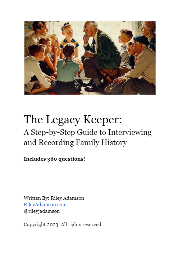 The Legacy Keeper: eBook Guide to Interviewing and Recording Family History